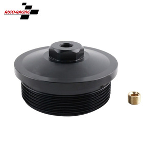 Auso-Racing ที่กรองน้ำมันเชื้อเพลิงสำหรับรถฟอร์ด F250 F350 F550 F450 6.0L อลูมิเนียมอัลลอยสีดำ - Product Image 1