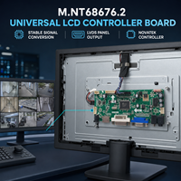 Carte de contrôle LCD LVDS universelle M.NT68676.2 30 broches I DVI VGA Audio Full HD pour réparation de moniteur 12V