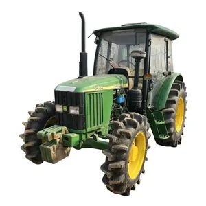 Used Tractor From America Easy To Operate John Deer 5-904 90HP four-wheel drive With Cab
