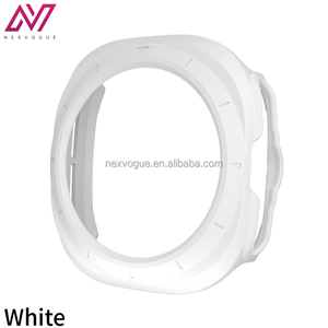NEXVOGUE pour <span class=keywords><strong>Watch</strong></span> Ultra 47mm – Coque en TPU <span class=keywords><strong>plastique</strong></span> respirant avec boucle à clipser – Housse de téléphone noire avec sangle - Product Image 6