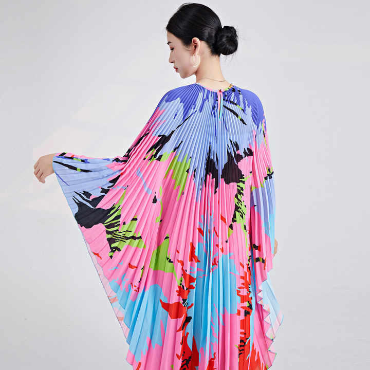 High Quality Fast Shipping 2025 New Print Loose Plus Size Bat Sleeve ...