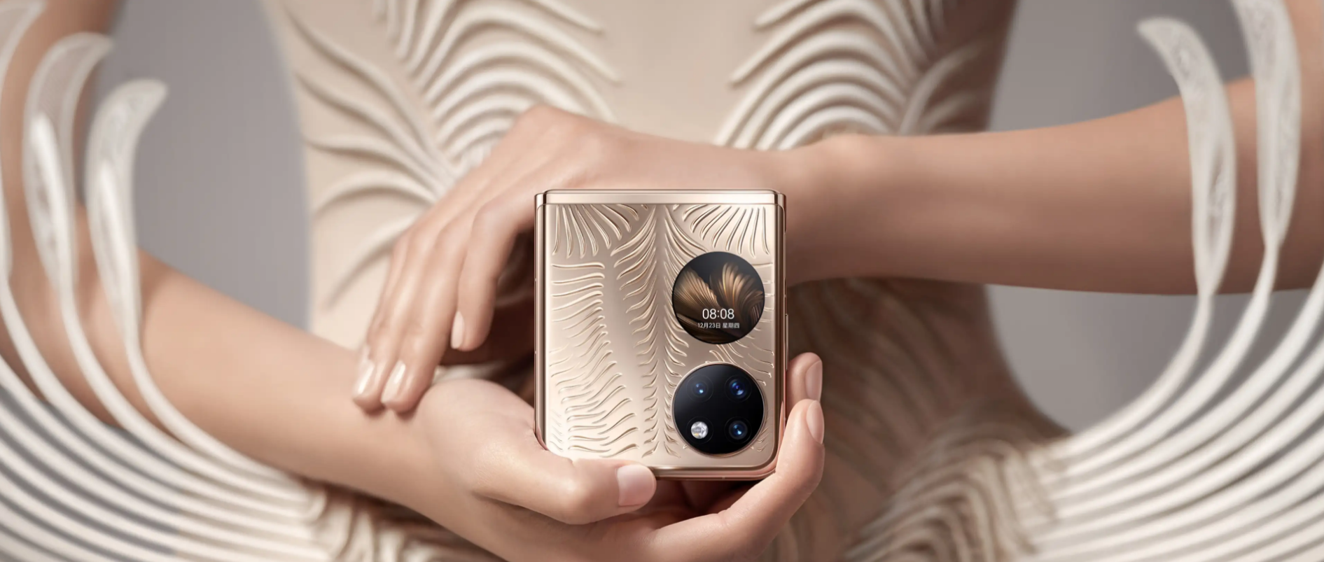 【新品未使用】HUAWEI P50 Pocket 芸術定制版 512GB 盛光金 Huawei launches P50 Pro, foldable P50 Pocket in Singapore