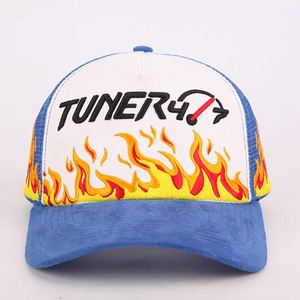 Gorras de béisbol de gamuza con logotipo bordado unisex, gorras de camionero deportivas con bordado de 5 paneles personalizadas de alta calidad - Product Image 4