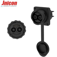 موصل Jnicon 50A V مقاوم للماء IP67 XLR عالي الجهد 2 + 4P موصل مقبس مستدير للذكور للطاقة