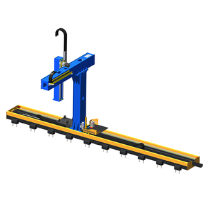 Riel de suelo cantilever de nueve ejes de alta resistencia para manipulación de cargas pesadas, soldadura industrial y otros sistemas de riel para robots de soldadura. - Product Image 1