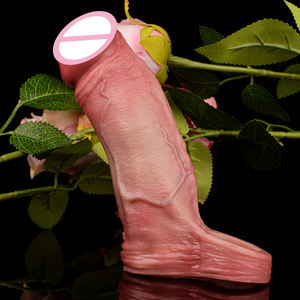 Manchon épais pour hommes gode en Silicone à extrémité ouverte avec anneau Anti-chute agrandissement du pénis jouets sexuels préservatifs retarder l'éjaculation - Product Image 3