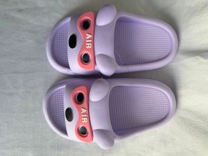 Pantofole viola con decorazione a fiocco, suola in EVA antiscivolo per uso domestico, scarpe da donna per tutte le stagioni - Product Image 6