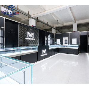 <span class=keywords><strong>Vitrine</strong></span> à bijoux en verre de luxe sur mesure, <span class=keywords><strong>éclairage</strong></span> <span class=keywords><strong>LED</strong></span> haut de gamme, mobilier d'exposition pour la nouvelle conception d'intérieur de bijouterie - Product Image 1