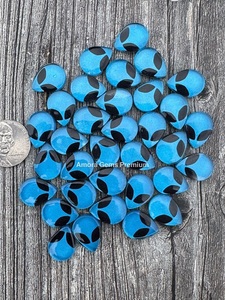 Juego de cabujón con imagen de cara de alienígena con piedras preciosas sueltas de doblete perfectas para hacer joyas únicas, manualidades DIY y diseño personalizado - Product Image 5