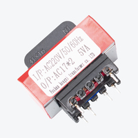 Transformador de potencia encapsulado bajo HongXi 12V/24V EI, bobina de aluminio de 60Hz para entrada eléctrica UL, corriente de 110V EI41, reducción/aumento