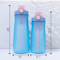 Bouteille d'eau sport et fitness unisexe en PC dépoli sans BPA, avec infuseur, pour la gym et le camping – Commande en gros, écologique, à boire directement