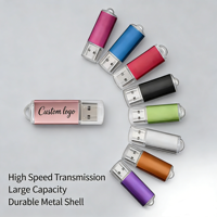 Clé USB en métal personnalisée multicolores avec transfert haute vitesse 2.0 3.0 pour cadeau d'entreprise