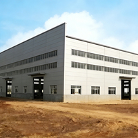 Structure d'entrepôt en acier I-Beam sur mesure pour usage industriel, surface galvanisée à chaud, durée de vie de 50 ans, charge de vent de 150 km/h