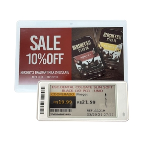 Nueva llegada Venta caliente 7,5 Etiqueta de precio de papel electrónico Esl Etiqueta de estante electrónica inalámbrica Etiqueta de tinta electrónica Fabricante de pantalla de tinta electrónica - Product Image 1
