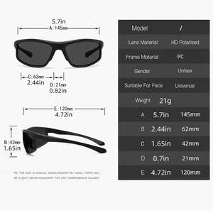 Lunettes de soleil polarisées UV400 pour le cyclisme, avec logo personnalisé, verres TAC photochromiques, pour la conduite et les sports, collection 2025, unisexe - Product Image 5