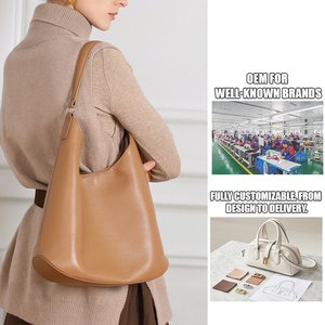 Thân Thiện Với Môi Rau Thuộc Da Chính Hãng Phụ Nữ <span class=keywords><strong>Tote</strong></span> Vai Túi OEM Các Nhà Sản Xuất Tùy Chỉnh Bán Buôn Lady nách Túi - Product Image 1