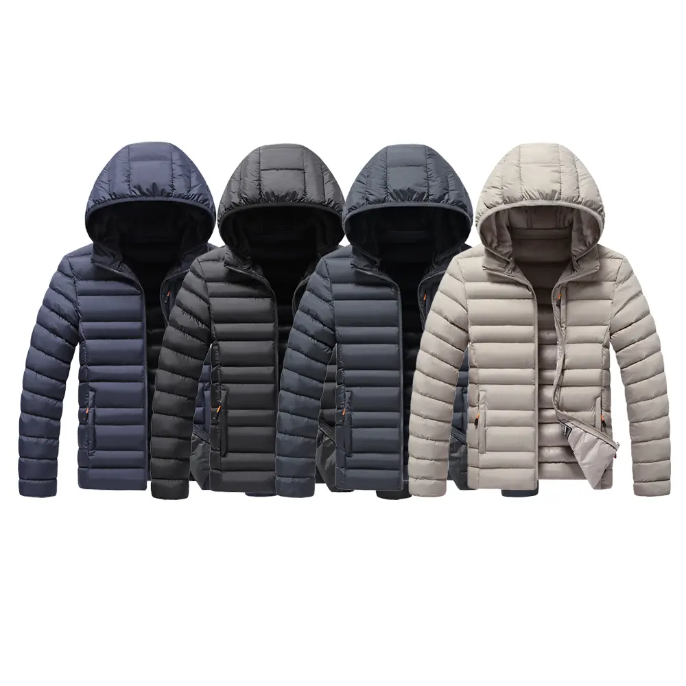 Biểu Tượng Tùy Chỉnh Người Đàn Ông Áo Khoác Áo Khoác Mùa Đông Ấm Parka Thời Trang Cotton Giản Dị Nóc Outwear Ánh Sáng Xuống Áo Khoác Với Mui Xe