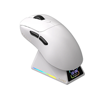 Souris de jeu sans fil AJazz AJ179 V2 MAX à triple mode, 2,4 GHz, rétroéclairée RVB, programmable, pour ambidextres, capteur Claw 3311, 5 boutons