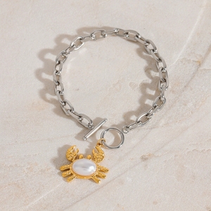 Minimally sophisticated bracelet with <strong>crab</strong> earrings necklace <strong>jewelry</strong> - Product Image 4