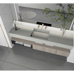 Carrelage en pierre frittée moderne de luxe, résistant aux acides, antidérapant, finition mate pour salon, chambre, hall, escalier, salle à manger extérieure - Product Image 6