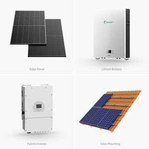 Sistema Completo de Energía Solar Híbrida Trifásico de 5Kw 8Kw 10Kw 48V, Sistema de Energía Solar Híbrida Conectado/Desconectado a la Red para el Hogar - Product Image 3