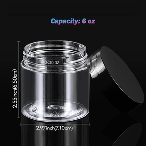 Factory Custom Printed 2oz 4oz 6oz 8oz 12oz PET Wide Mouth Plastic <b>Jar</b> Bottle for Food Supplement Candy Jelly Bean - Product Image 2