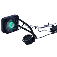 Refroidisseur de processeur liquide en cuivre DC 12V pour PC de jeu, 120 mm, deux roulements à billes, débit d'air 45 CFM, faible bruit 32,5 dBA