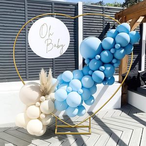 Luxus Shinny Herzform Metall Blumen bogen Wunderschöner Hintergrund rahmen für Geburtstags-und Hochzeits veranstaltungen Hintergrund Dekor Stand - Product Image 2
