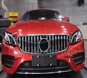 Parrilla Delantera YT Silver W213 GT para <span class=keywords><strong>Mercedes</strong></span> Benz E43 <span class=keywords><strong>AMG</strong></span> E200 E300 E400 Sport 17-18 - Product Image 6