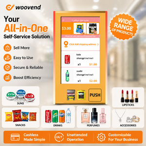 Distributeur automatique numérique à écran tactile de 32 pouces, à fixer au mur, équipement commercial avec lecteur d'identification pour les petites boissons, les collations, les préservatifs, le snus, les cigarettes - Product Image 1
