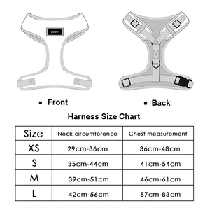 Kapal siap pabrik membuat kustom cetak tidak ada tarik tidak tersedak mudah berjalan anak anjing dapat disesuaikan <span class=keywords><strong>Harness</strong></span> dan tali Set untuk pelatihan - Product Image 4