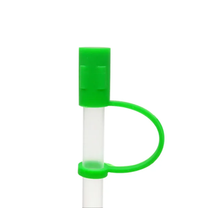 Couvre-pailles en silicone écologique de luxe avec bouchons anti-éclaboussures pour accessoires de bar - Embouts décoratifs pour outils de boisson - Product Image 1