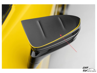 Coque de rétroviseur en fibre de carbone sèche de style M pour la décoration des rétroviseurs Ferrari SF90