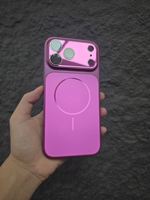 Coque de téléphone magnétique antichoc pour iPhone 17 18, en TPU+PC, avec dos en PC à paillettes fluide et protection d'objectif en acrylique, dotée de 2000 aimants