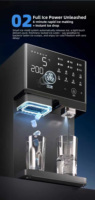 Distributeur d'eau de bureau intelligent à écran tactile, fabrication en usine, eau chaude et froide, production de glace, machine à glaçons pour la maison