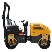 Rouleau compresseur hydraulique vibrant à double tambour, mini-rouleau compresseur de sol, compacteur d'asphalte pour la construction routière