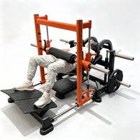 Máquina Ajustable para Empujes de Cadera, Entrenador de Glúteos, Equipo de Fitness Comercial, Máquina de Entrenamiento de Cadera con Carga de Placas