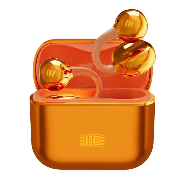 Candy Color OWS Clip for Earbuds IPX5 Sweatproof No Falling 360 Surround Sound 20 Hours BT5.4 Sports Digital Display