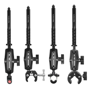 Soporte de Clip Doble para Motocicleta y Bicicleta Insta360 One X2 X3 X4 X5, Compatible con <span class=keywords><strong>GoPro</strong></span> 11 10 <span class=keywords><strong>9</strong></span>, <span class=keywords><strong>Palo</strong></span> Selfie para Bicicleta - Product Image 4