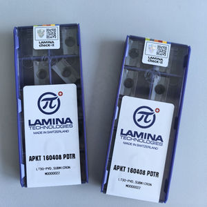 Outils de coupe CNC revêtus de PVD LT30 originaux APKT160408, inserts carrés en laminas, outils de tournage personnalisables, support OEM - Product Image 2