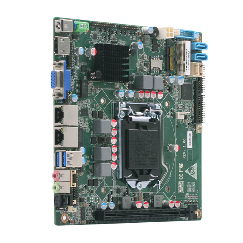 Самая дешевая Материнская плата Intel H110 LGA1151 6th7th i3i5i7 Pentium, промышленный Мини ПК DDR4 ram 2 Lan порт