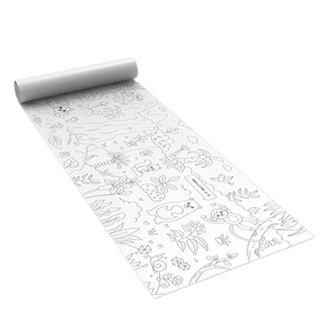 GIANT Rouleau de dessin pour enfants 10m Rouleau de papier à colorier Papier à dessin antiadhésif Papier à dessin pour peinture à colorier - Product Image 1