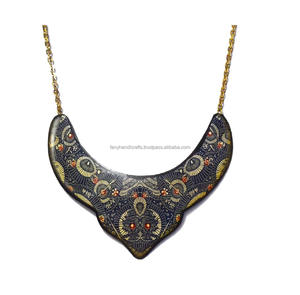 Cadeau pour femmes, Art fait à la main, fleur peinte à la main, collier, bagues, boucles d'oreilles, colliers, bracelets, ensembles de bijoux - Product Image 5