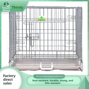 <span class=keywords><strong>Cages</strong></span> pliables en fil d'acier thermolaqué pour chiens et chats, vente en gros - Product Image 5