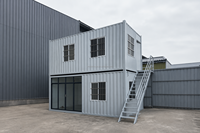 Contenedor de Oficina Prefabricado de 20 pies y 40 pies, Suministro de Fábrica, Oficina Modular Portátil para Obras de Construcción, Edificio Temporal Personalizado