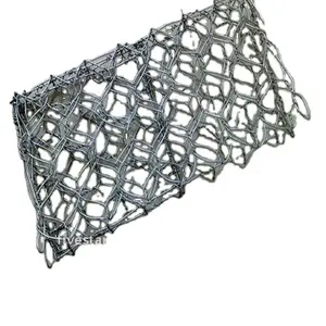 Gabion en pierre d'acier inoxydable/galvanisé de bobine des prix bon marché fourni par l'usine à vendre, diamètre de fil de maille 0.2MM