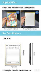 <span class=keywords><strong>Tableros</strong></span> Shikishi Personalizados de Fábrica <span class=keywords><strong>DM</strong></span>, Tarjetas Coleccionables de Anime y Tarjetas Metálicas al por Mayor, Servicio de Impresión Personalizada OEM ODM - Product Image 6