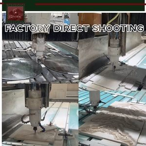 Lavabo mural rectangulaire personnalisé GOLDKING en marbre naturel, lavabos en pierre, lavabo avec un seul bac - Product Image 6