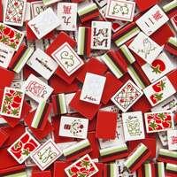 Set Mahjong Amerika Bermotif Bunga Estetis 160 Ubin Akrilik Premium Desain Khusus Ubin Mahjong Amerika untuk Ritel