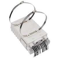 Caja Terminal de Fibra Óptica para Exteriores ODP de 32 Núcleos, Caja de Empalme FTTH, NAP, FAT, OTB, con 12 Adaptadores